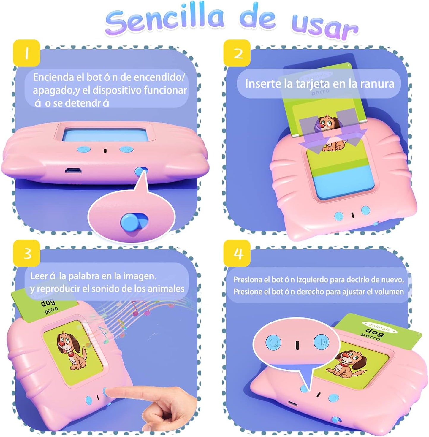 Tarjetero Parlante de Ingles-Español