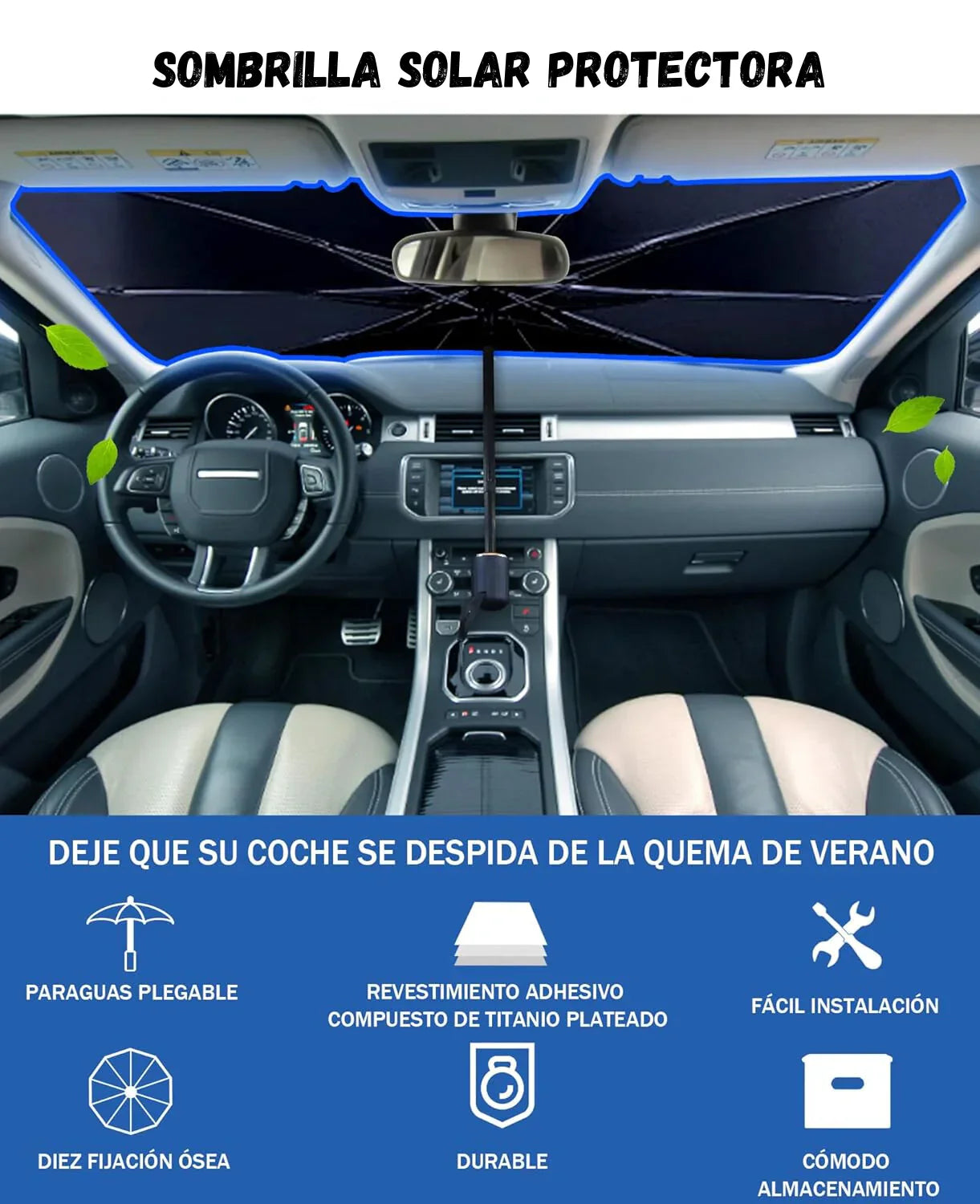Sombrilla parasol para el auto - SunDefender