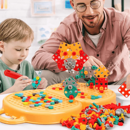 KIT DE CONSTRUCCIÓN CREATIVO - 258 Piezas